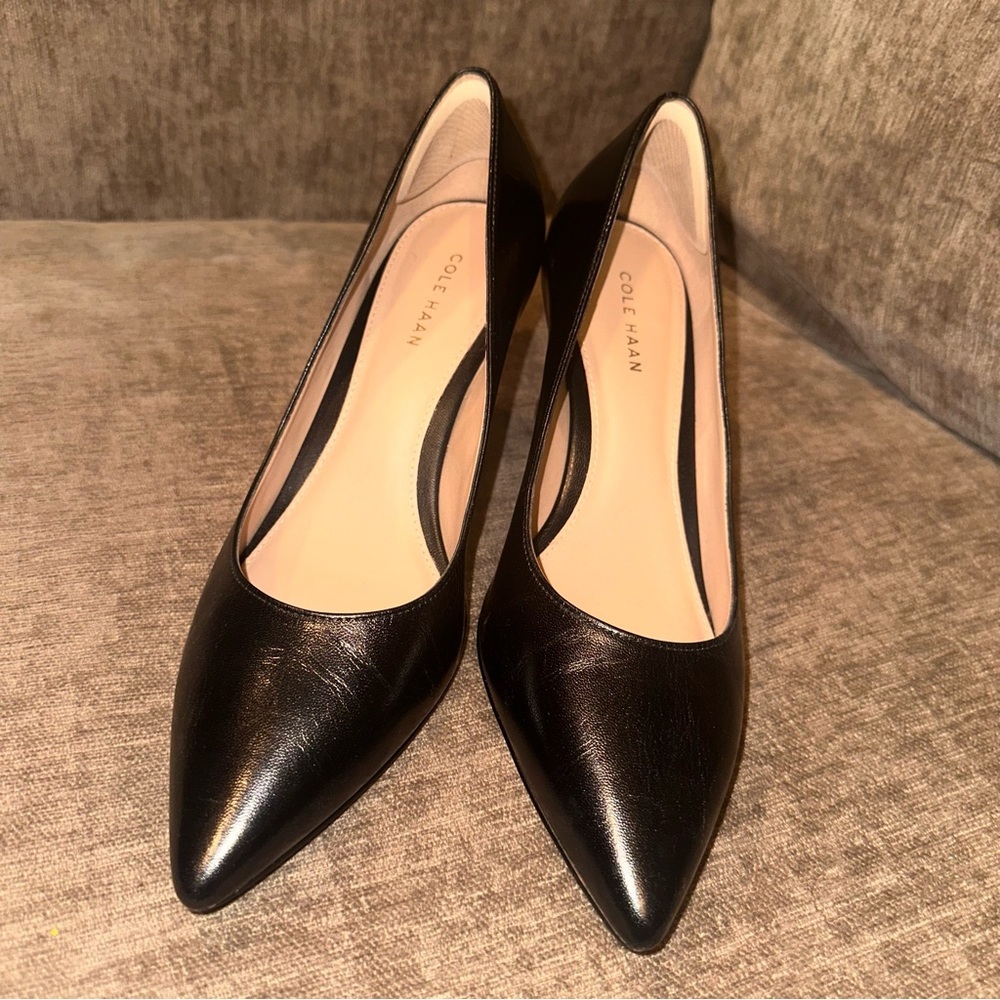 Cole Haan Women's Black Leather Pumps Size 9.5